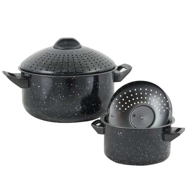 Gibson 7 Piece Chef Du Jour Carbon Steel Nonstick Cooking Pots And