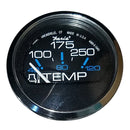 Faria Chesapeake Black 2" Water Temperature Gauge (100-250F)