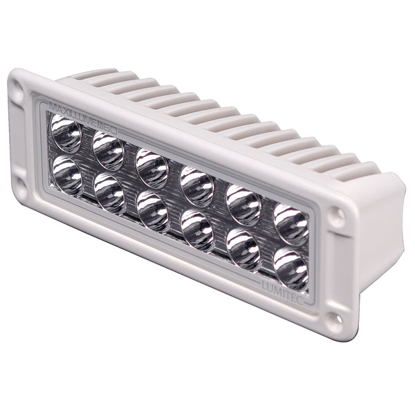 Lumitec Maxillumeh60 - Flush Mount Flood Light - White Housing - White Dimming