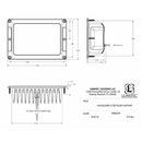 Lumitec Maxillume h120 - Flush Mount Flood Light - White Housing - White Dimming