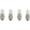 VDO Type A - White Metal Base Bulb - 12V - 4-Pack