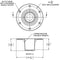 TACO Table Support - Flush Mount - Fits 2-3/8" Pedestals