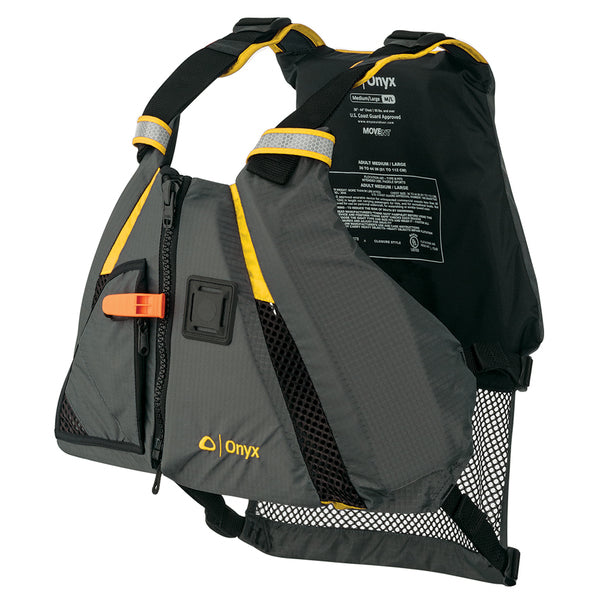 Onyx Movement Dynamic Paddle Sports Vest - Yellow/Grey - M/L