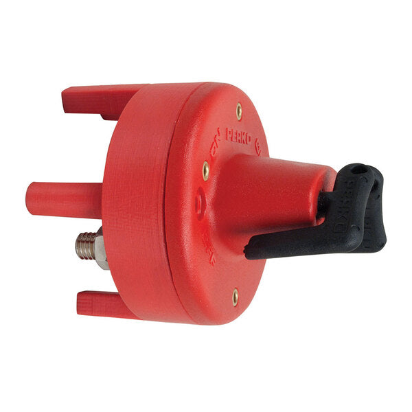 Perko Dual Battery Switch w/Mounting Ring &amp; Legs - Bulkhead Mount