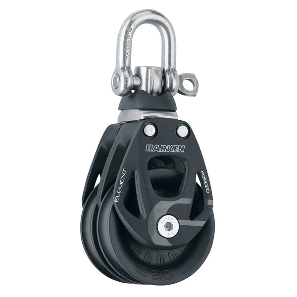 Harken 60mm Double Aluminum Element Block w/Swivel