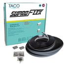 TACO SuproFlex Rub Rail Kit - Black w/Flex Chrome Insert - 2"H x 1.2"W x 80&