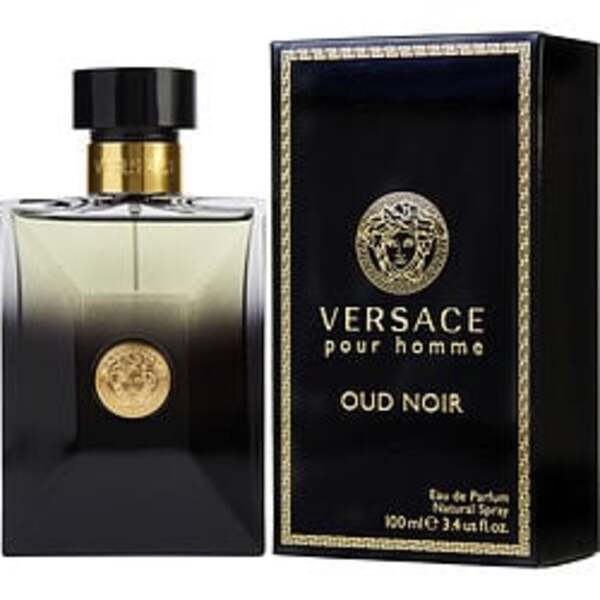 Versace Pour Homme Oud Noir By Gianni Versace Eau De Parfum Spray 3.4 Oz For Men