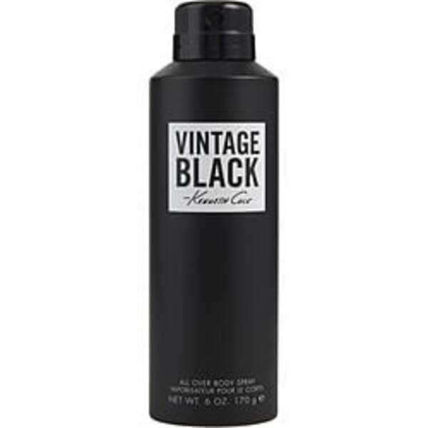 Vintage Black By Kenneth Cole All Over Body Spray 6 Oz For Men