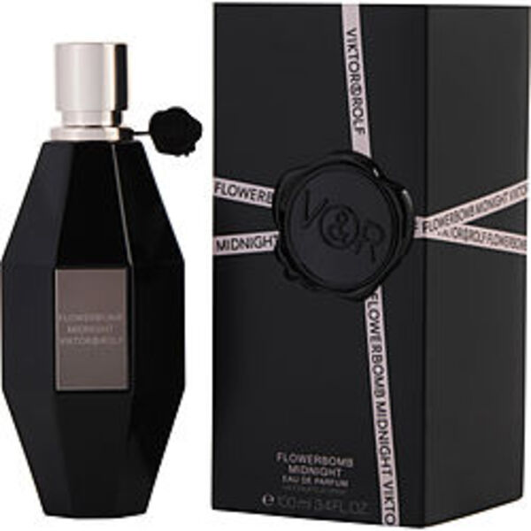 Flowerbomb Midnight By Viktor & Rolf Eau De Parfum Spray 3.4 Oz For Women