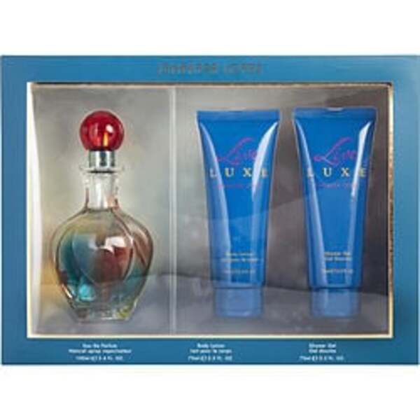 Live Luxe By Jennifer Lopez Eau De Parfum Spray 3.4 Oz & Body Lotion 2.5 Oz & Shower Gel 2.5 Oz For Women